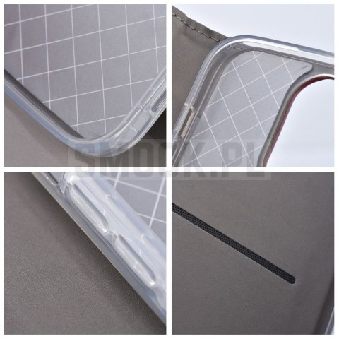 Etui z klapką na Samsung A27 Smart Magneto burgundowe