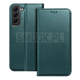 Etui z klapką na Samsung A27 Smart Magneto ciemnozielony