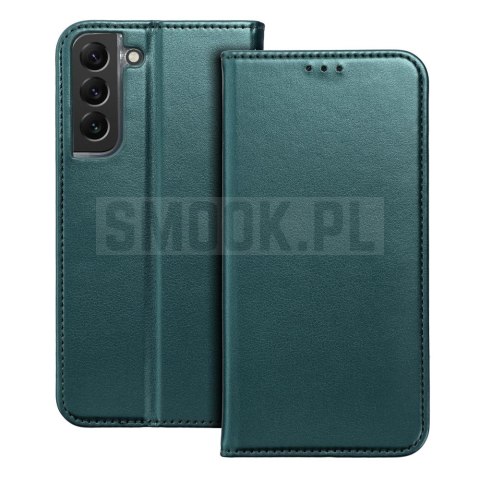 Etui z klapką na Samsung A27 Smart Magneto ciemnozielony