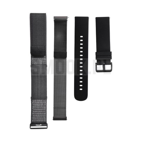 Inteligentny smart band z IP68, EKG, HR, HRV, BP, SPO2, Sleep & Strees monitor TITMO Loop I-110 czarny 0INT