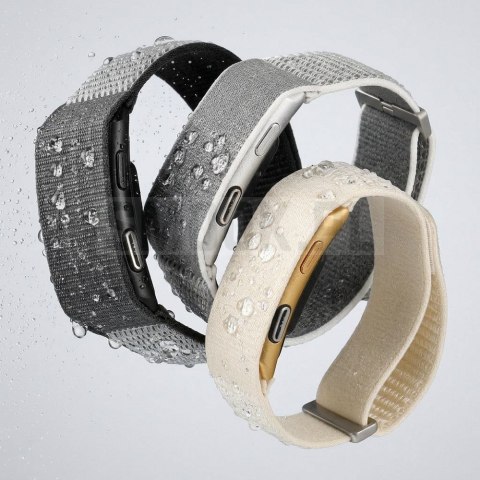 Inteligentny smart band z IP68, EKG, HR, HRV, BP, SPO2, Sleep & Strees monitor TITMO Loop I-110 czarny 0INT