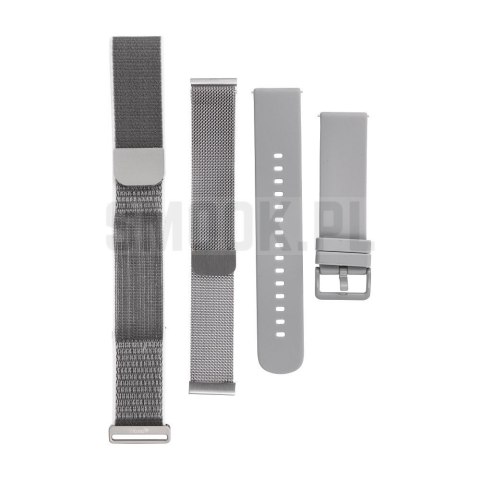 Inteligentny smart band z IP68, EKG, HR, HRV, BP, SPO2, Sleep & Strees monitor TITMO Loop I-110 srebrny 0INT