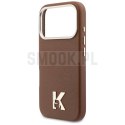 KARL LAGERFELD futerał do IPHONE 17 Pro kompatybilny z MagSafe KLHMP17L5PGFKHGW (Karl Head Logo) brązowy