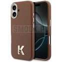 KARL LAGERFELD futerał do IPHONE 17 kompatybilny z MagSafe KLHMP17S5PGFKHGW (Karl Head Logo) brązowy