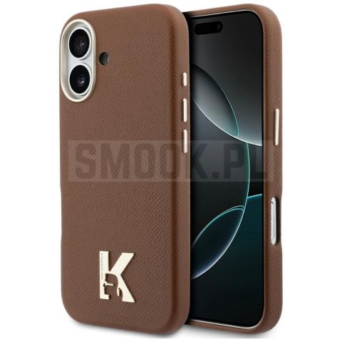 KARL LAGERFELD futerał do IPHONE 17 kompatybilny z MagSafe KLHMP17S5PGFKHGW (Karl Head Logo) brązowy