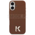 KARL LAGERFELD futerał do IPHONE 17 kompatybilny z MagSafe KLHMP17S5PGFKHGW (Karl Head Logo) brązowy