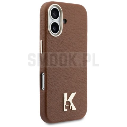 KARL LAGERFELD futerał do IPHONE 17 kompatybilny z MagSafe KLHMP17S5PGFKHGW (Karl Head Logo) brązowy