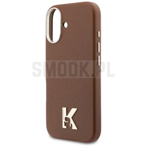 KARL LAGERFELD futerał do IPHONE 17 kompatybilny z MagSafe KLHMP17S5PGFKHGW (Karl Head Logo) brązowy