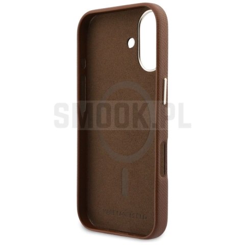 KARL LAGERFELD futerał do IPHONE 17 kompatybilny z MagSafe KLHMP17S5PGFKHGW (Karl Head Logo) brązowy