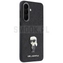KARL LAGERFELD futerał do SAMSUNG A37 KLHCSA37GKNPSK (Fixed Glitter Ikonik Logo Metal Pin) czarny