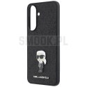 KARL LAGERFELD futerał do SAMSUNG A37 KLHCSA37GKNPSK (Fixed Glitter Ikonik Logo Metal Pin) czarny