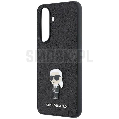 KARL LAGERFELD futerał do SAMSUNG A57 KLHCSA57GKNPSK (Fixed Glitter Ikonik Logo Metal Pin) czarny