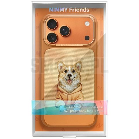 NIMMY futerał GENTLE PETS SERIES DOG kompatybilny z MagSafe do IPHONE 17 Pro Max pomarańczowy