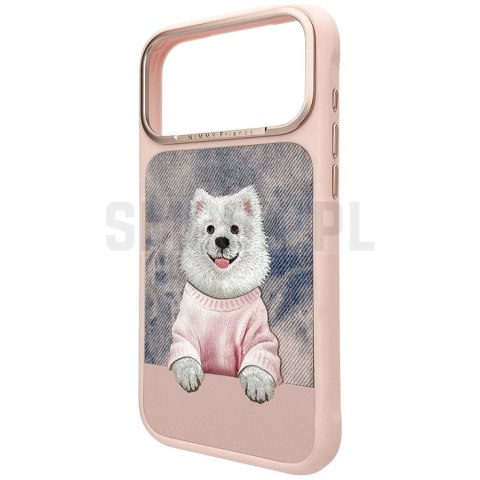 NIMMY futerał GENTLE PETS SERIES DOG kompatybilny z MagSafe do IPHONE 17 Pro Max różowy