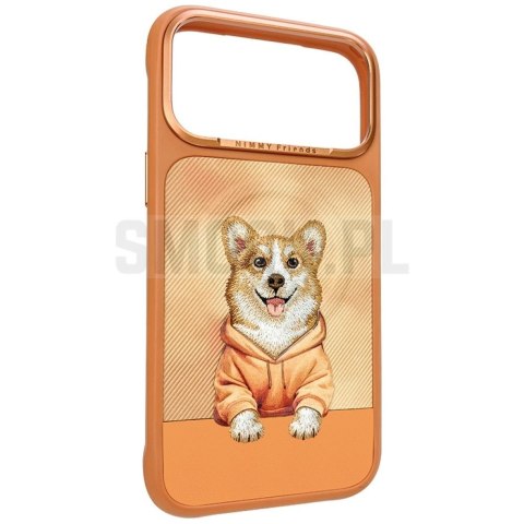 NIMMY futerał GENTLE PETS SERIES DOG kompatybilny z MagSafe do IPHONE 17 Pro pomarańczowy