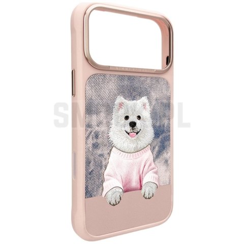 NIMMY futerał GENTLE PETS SERIES DOG kompatybilny z MagSafe do IPHONE 17 Pro różowy