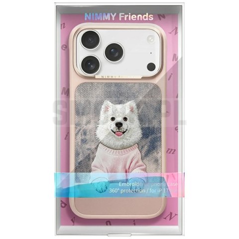 NIMMY futerał GENTLE PETS SERIES DOG kompatybilny z MagSafe do IPHONE 17 Pro różowy