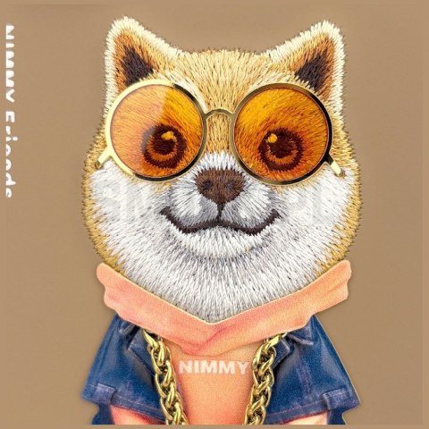 NIMMY futerał GLASSES COOL DOG do SAMSUNG S26 Ultra beżowy