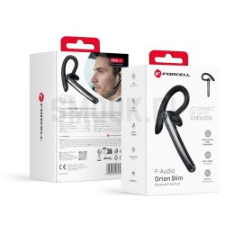Słuchawka bezprzewodowa mono (ENC, Multipoint, BT 6.0 + EDR, 90mah) FORCELL Orion Slim czarny 0INT