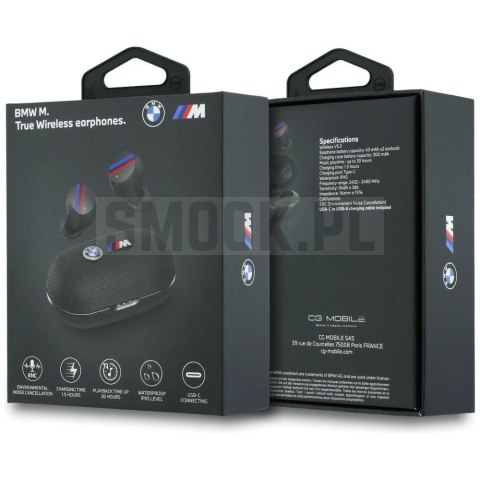 Słuchawki bezprzewodowe douszne ENC BMW TWS Metal Logo BMW001142 czarne