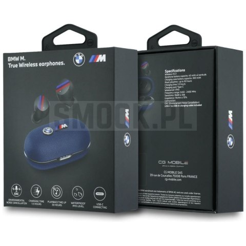 Słuchawki bezprzewodowe douszne ENC BMW TWS Metal Logo BMW001143 niebieskie