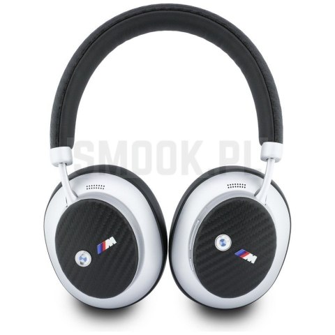 Słuchawki bezprzewodowe nauszne ENC BMW Carbon Metal Logo BMW001179 srebrne