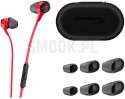 Słuchawki przewodowe douszne Jack 3,5 mm HyperX Cloud Earbuds 2 1,2 m czerwone