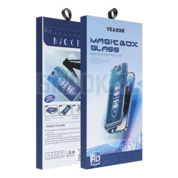 Szkło Hartowane 6D Pro Veason Easy-Install Glass + Aplikator - do Iphone 18 Pro Max czarny