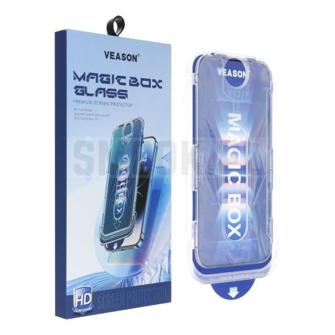 Szkło Hartowane 6D Pro Veason Easy-Install Glass + Aplikator - do Iphone 18 czarny