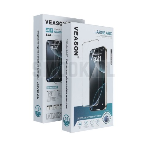 Szkło Hartowane 6D Pro Veason Glass (SET 10in1) - do Iphone 17 Pro / 18 Pro czarny
