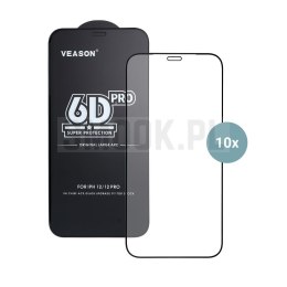 Szkło Hartowane 6D Pro Veason Glass (SET 10in1) - do Iphone 17 Pro / 18 Pro czarny
