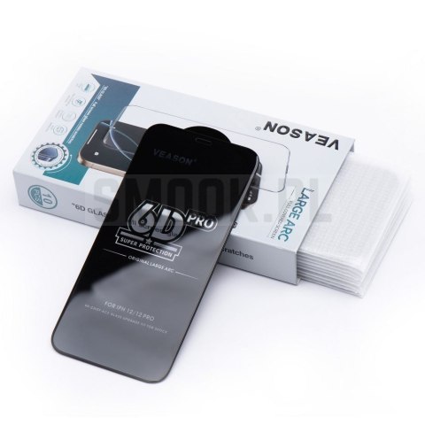Szkło Hartowane 6D Pro Veason Glass (SET 10in1) - do Iphone 17 Pro / 18 Pro czarny