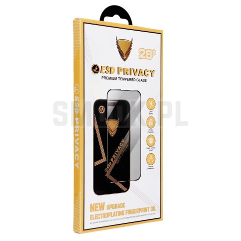 Szkło Hartowane OG 6D Premium Privacy Glass - do Iphone 18 czarny