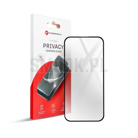 Szkło hartowane do iPhone 18 PRO MAX Forcell Privacy Glass czarne