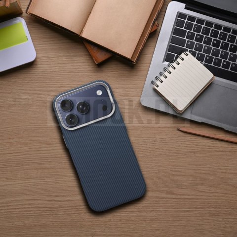 Etui na iPhone 14 PRO MAX K-Look zgodne z MagSafe niebieskie