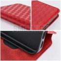 Etui z klapką na Motorola G17 Cubic Book czerwone