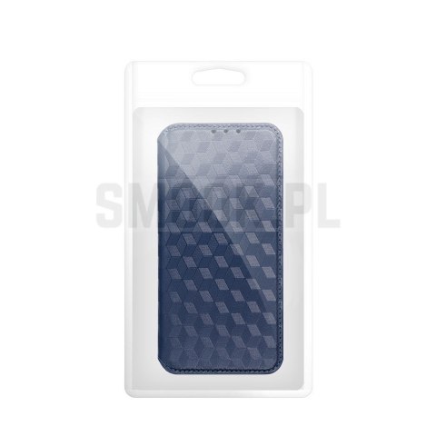Etui z klapką na Motorola G17 Cubic Book niebieskie