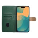 Etui z klapką na Motorola G17 Split Book zielono-złote
