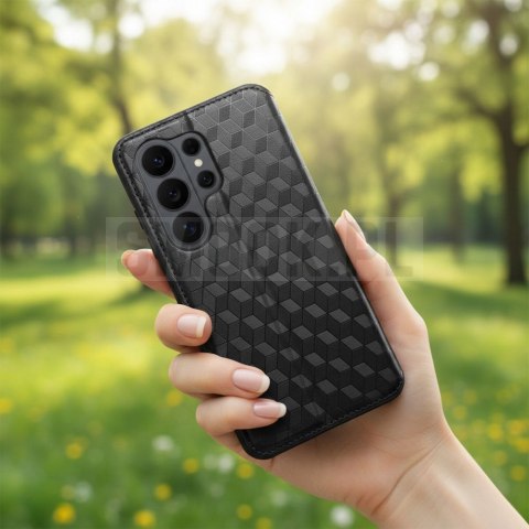 Etui z klapką na Motorola G37 Cubic Book czarne