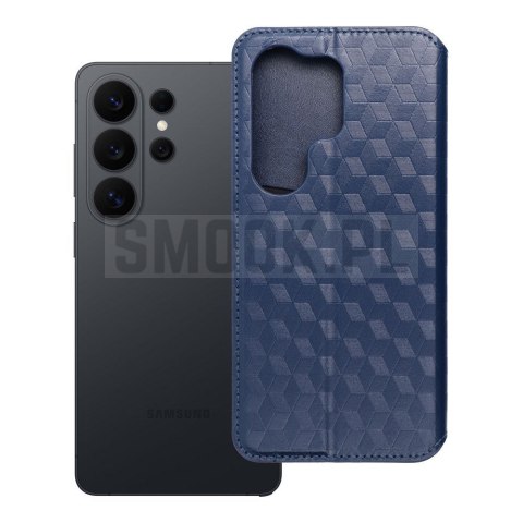 Etui z klapką na Motorola G37 Cubic Book niebieskie