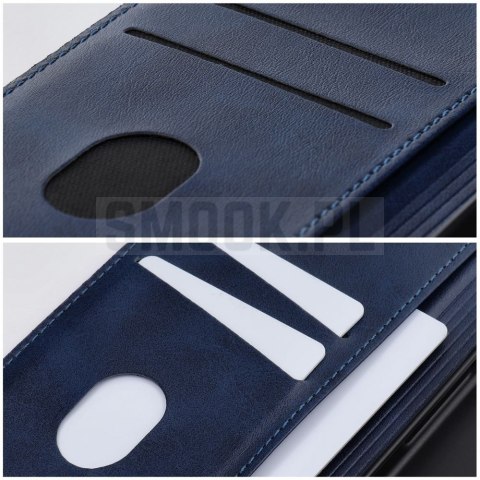 Etui z klapką na Motorola G37 Cubic Book niebieskie