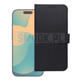 Etui z klapką na Motorola G37 POWER 4Card RFID antykradzieżowe tech fabric czarne
