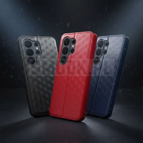 Etui z klapką na Motorola G37 POWER Cubic Book niebieskie