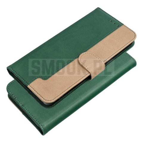 Etui z klapką na Motorola G37 POWER Split Book zielono-złote