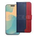Etui z klapką na Motorola G37 Split Book granatowo-czerwone