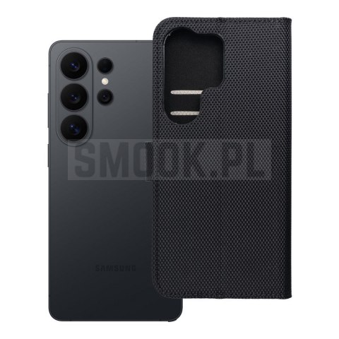 Etui z klapką na Motorola G57 POWER 4Card RFID antykradzieżowe tech fabric czarne