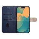 Etui z klapką na Motorola G67 / G77 Split Book granatowo-kremowe