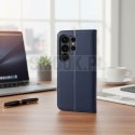 Etui z klapką na Motorola G67 / G77 Split Book granatowo-kremowe