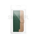 Etui z klapką na Motorola G67 / G77 Split Book zielono-złote