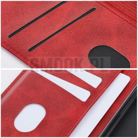 Etui z klapką na Xiaomi 17 Cubic Book czerwone